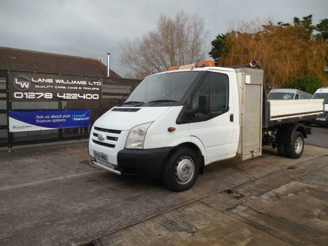 Ford Transit 2.4 Chassis Cab TDCi 110ps (SRW)  NO VAT Tipper Diesel White