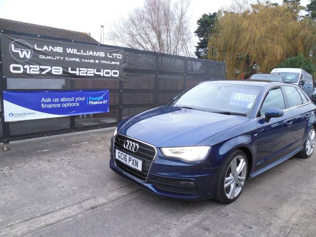 2016 Audi A3 2.0 TDI S Line 5dr S Tronic [Nav] Automatic